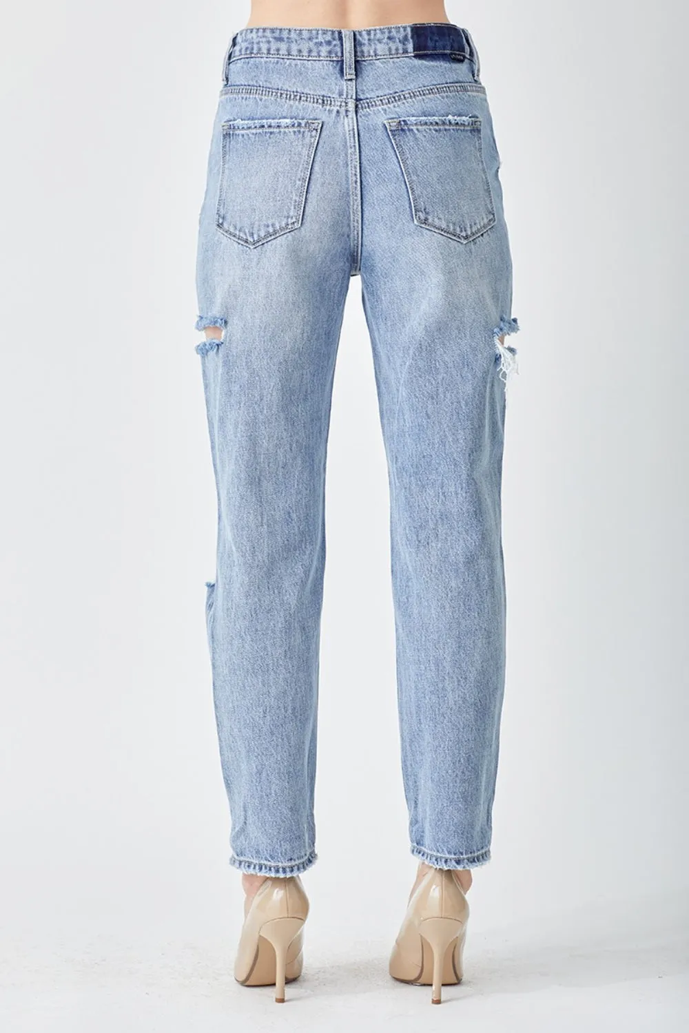 (1-13) Sofia RISEN Distressed Slim Cropped Jeans
