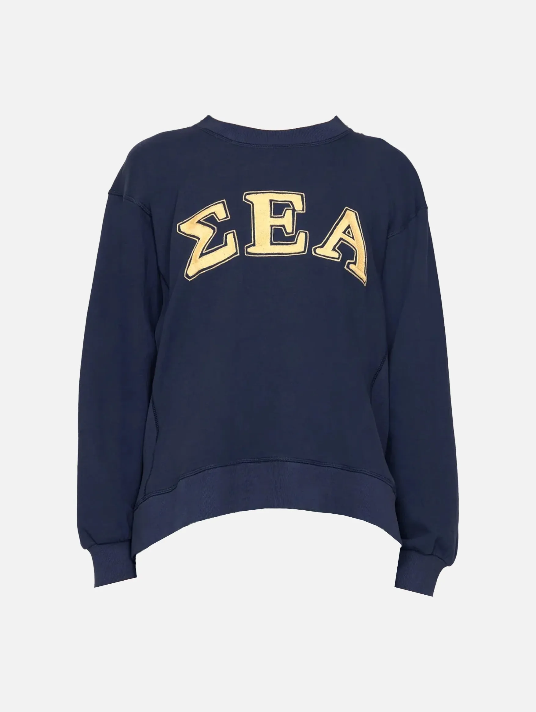 Adonis Embroidery Sweatshirt in Navy