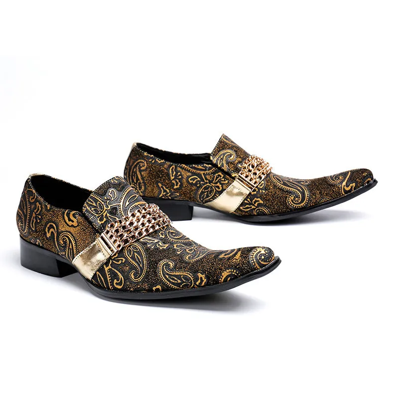 AOMISHOES™  Oro Paisley Dress Shoes 9184