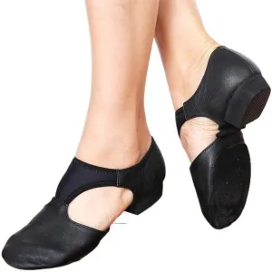 Ballet Shoes Genuine Leather Stretch Arch Grecian Sandals Jazz Dance Shoes Women Ballet Jazzy Dancing Teacher Sneaker Sandals Excercise Gym Dance Shoes(Black,42)