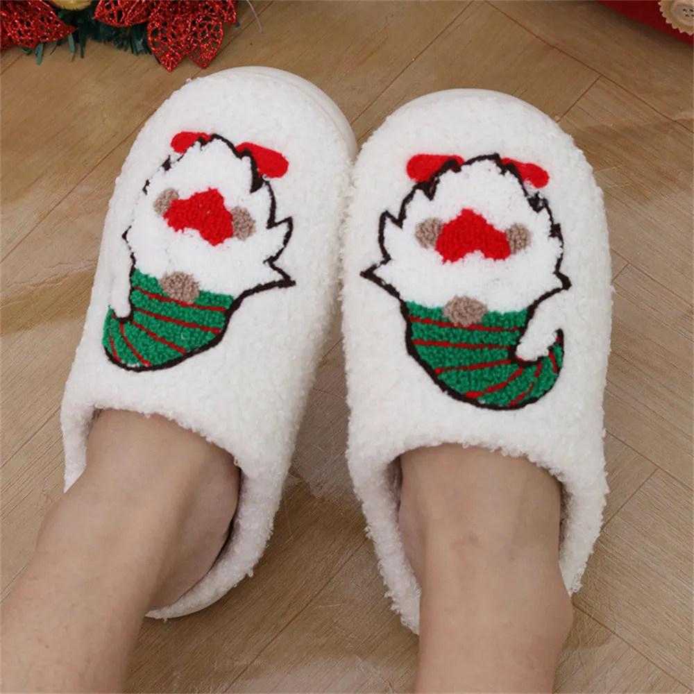 Christmas Slippers Faceless Dwarf Shoes Home Cotton Slippers