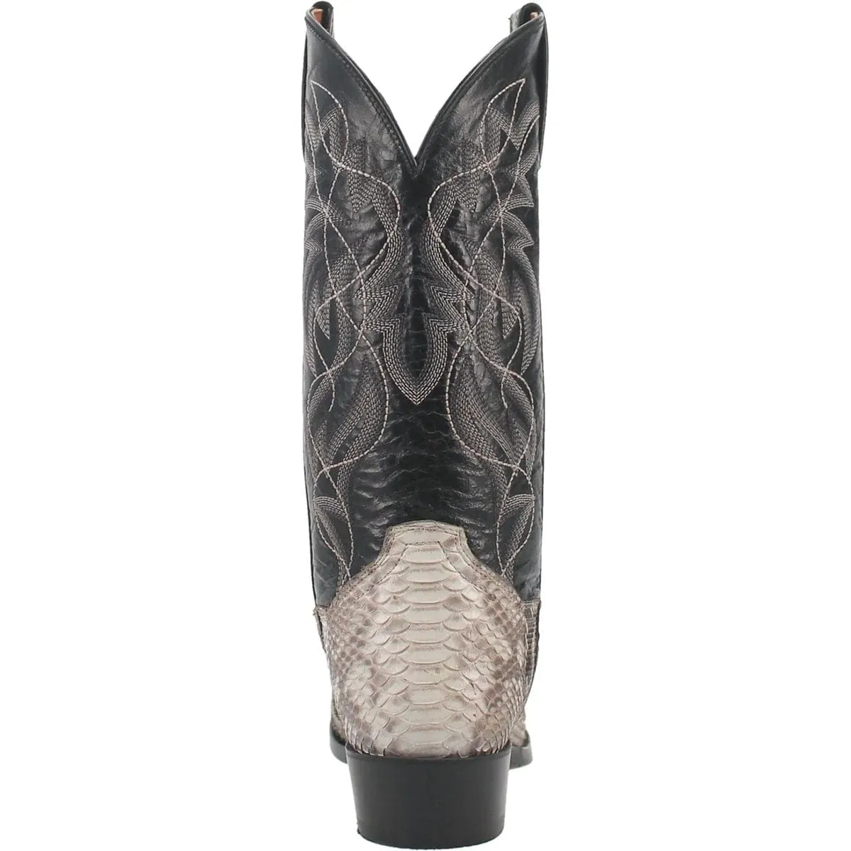 Dan Post Men's Manning Python Snakeskin Round Toe Boots - Natural