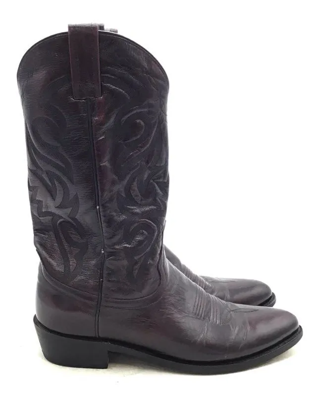 Dan Post Men's Maroon Western Boots - Size 11D