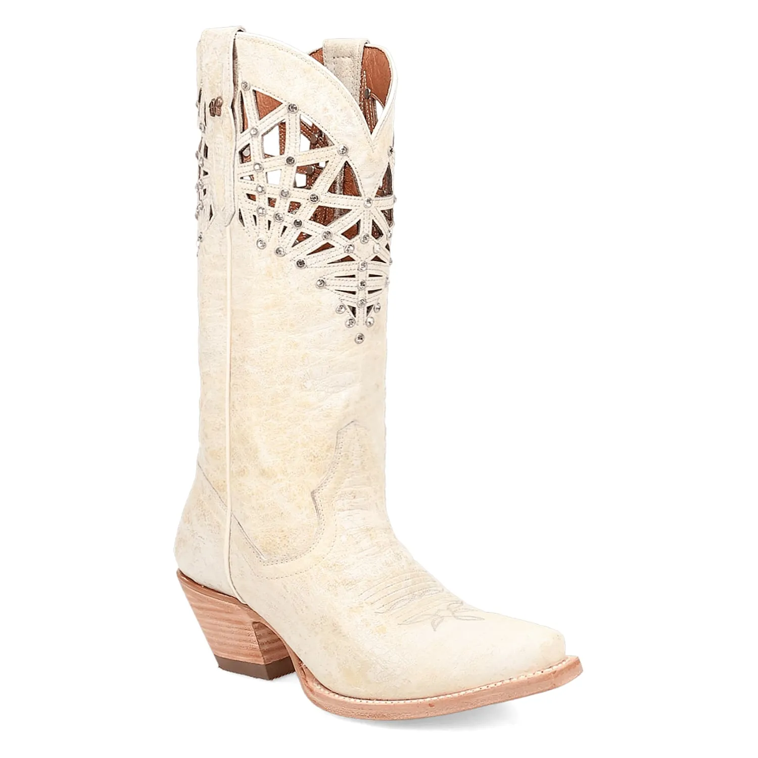 Dan Post Women's Miley Snip Toe Leather Boots - Bone DP7018