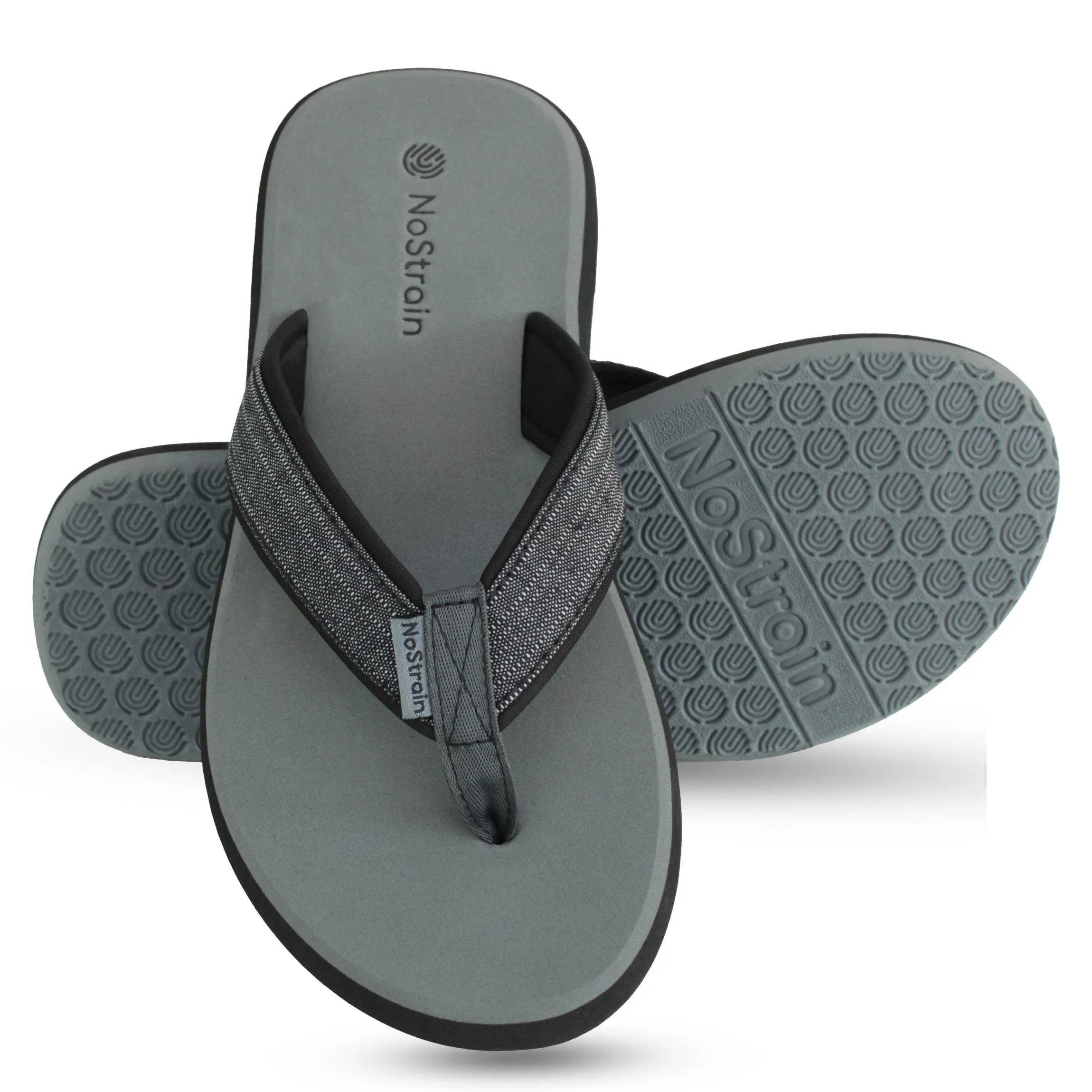 Denim Angular Grey Slippers – Stylish Comfort for Everyday Wear For Men