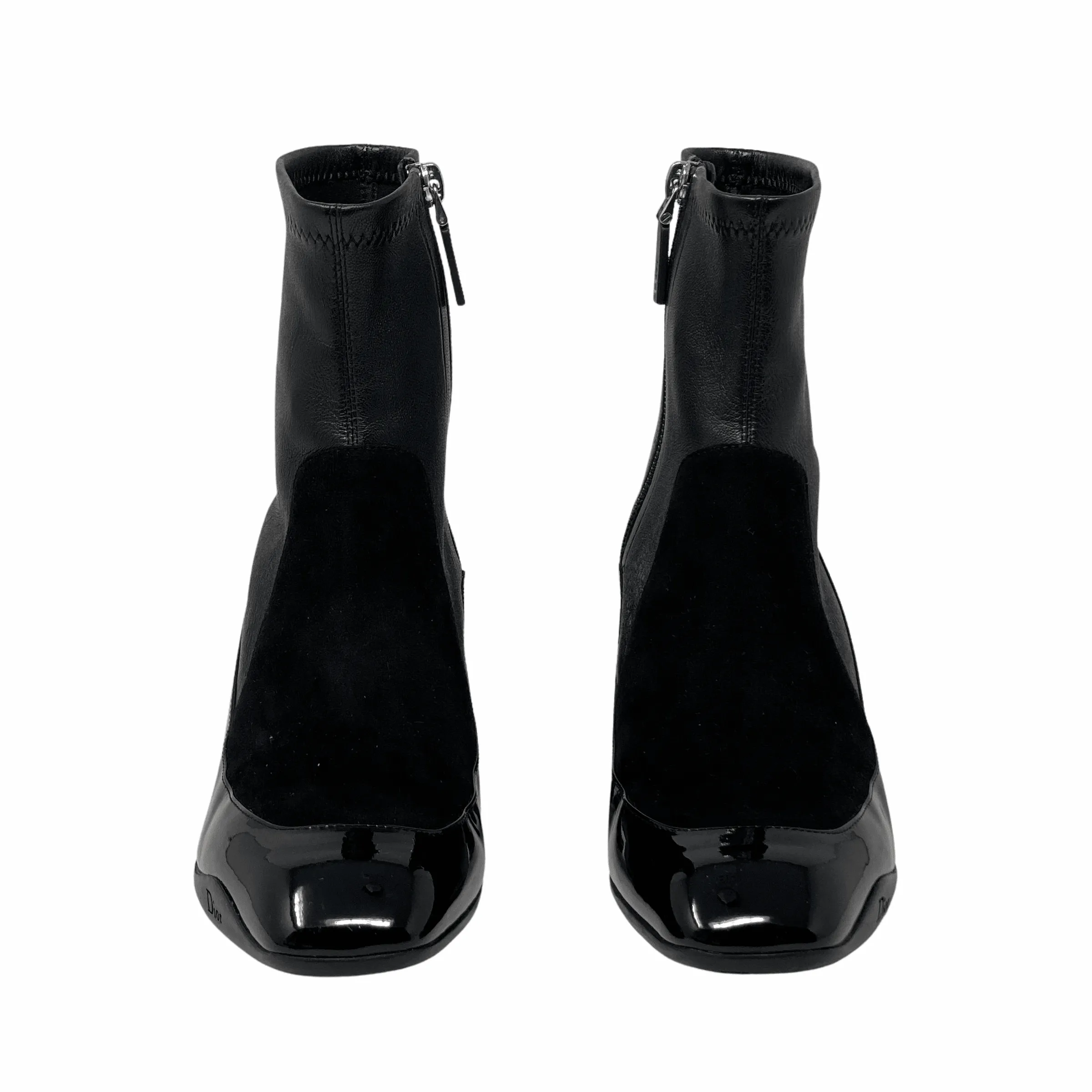 Dior Black Stretch Ankle Boots 36.5