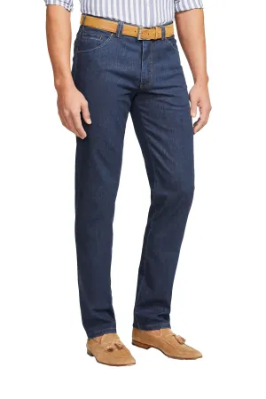 Dubai Organic Cotton Denim Trousers - Blue Stone