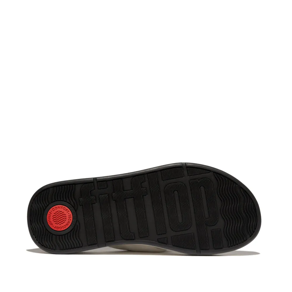 F-MODE Knot Soft-Leather Flatform Toe-Post Sandals