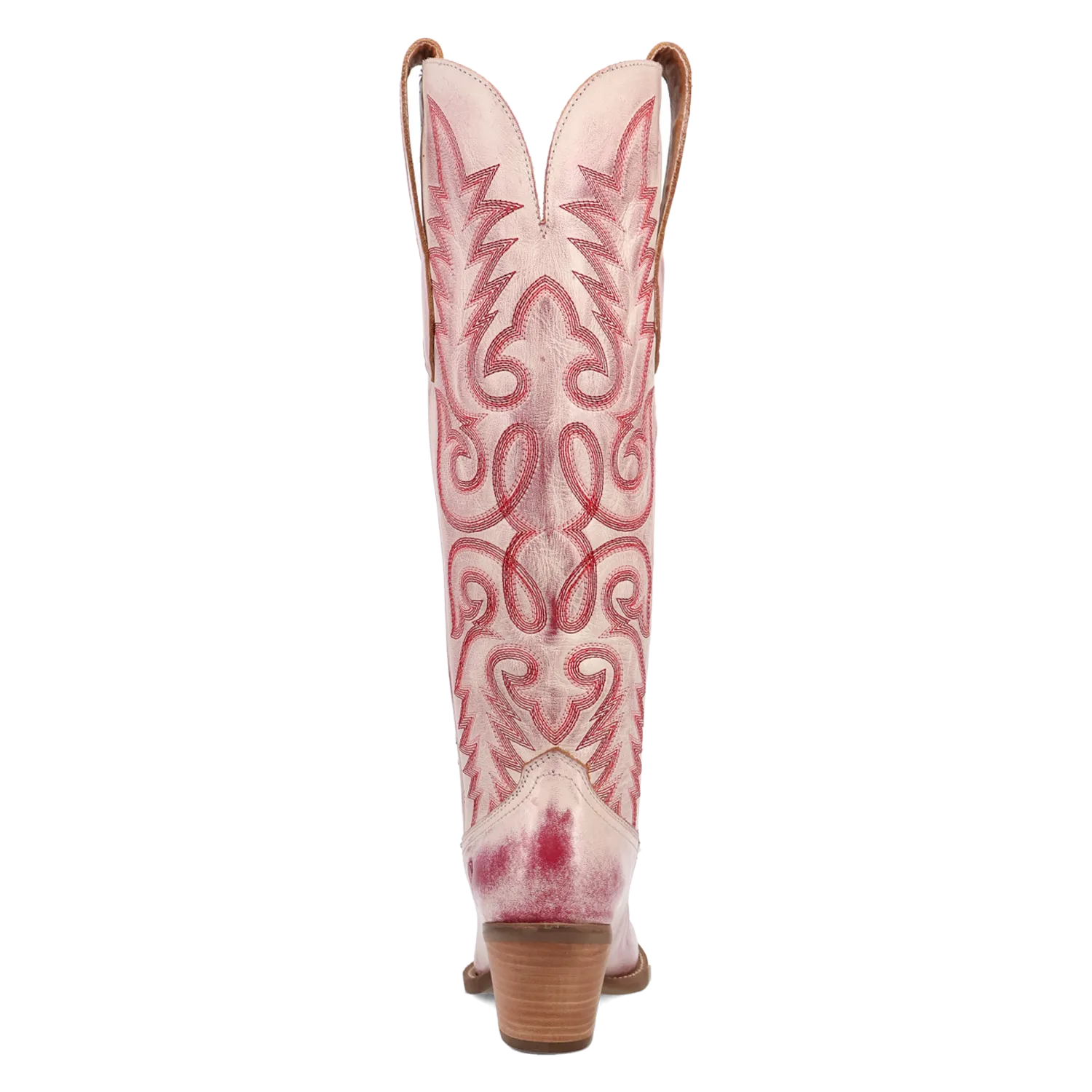 Faded Love Red Metallic Leather Boot (DS)