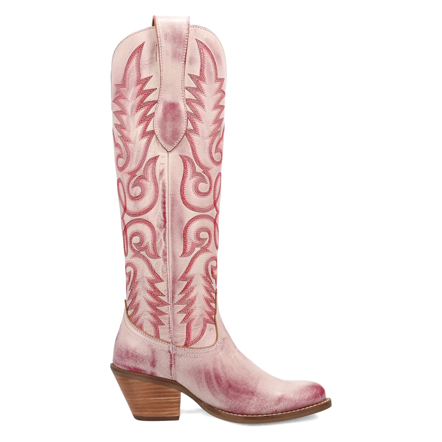 Faded Love Red Metallic Leather Boot (DS)