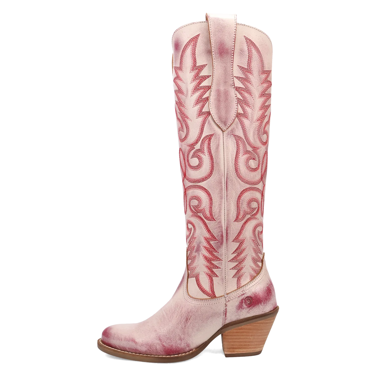 Faded Love Red Metallic Leather Boot (DS)