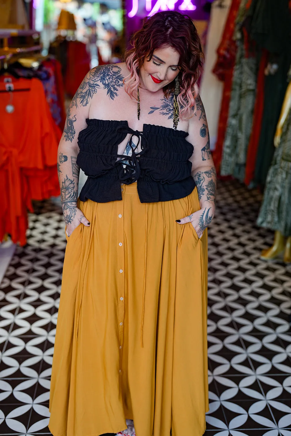 Fae Skirt - Mustard