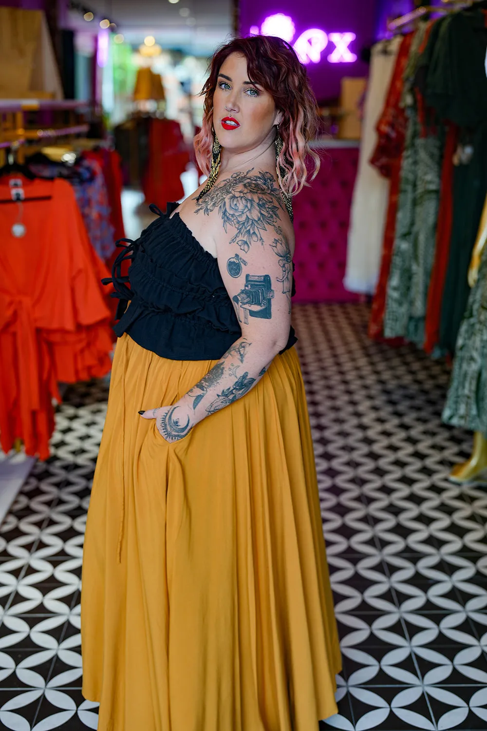 Fae Skirt - Mustard