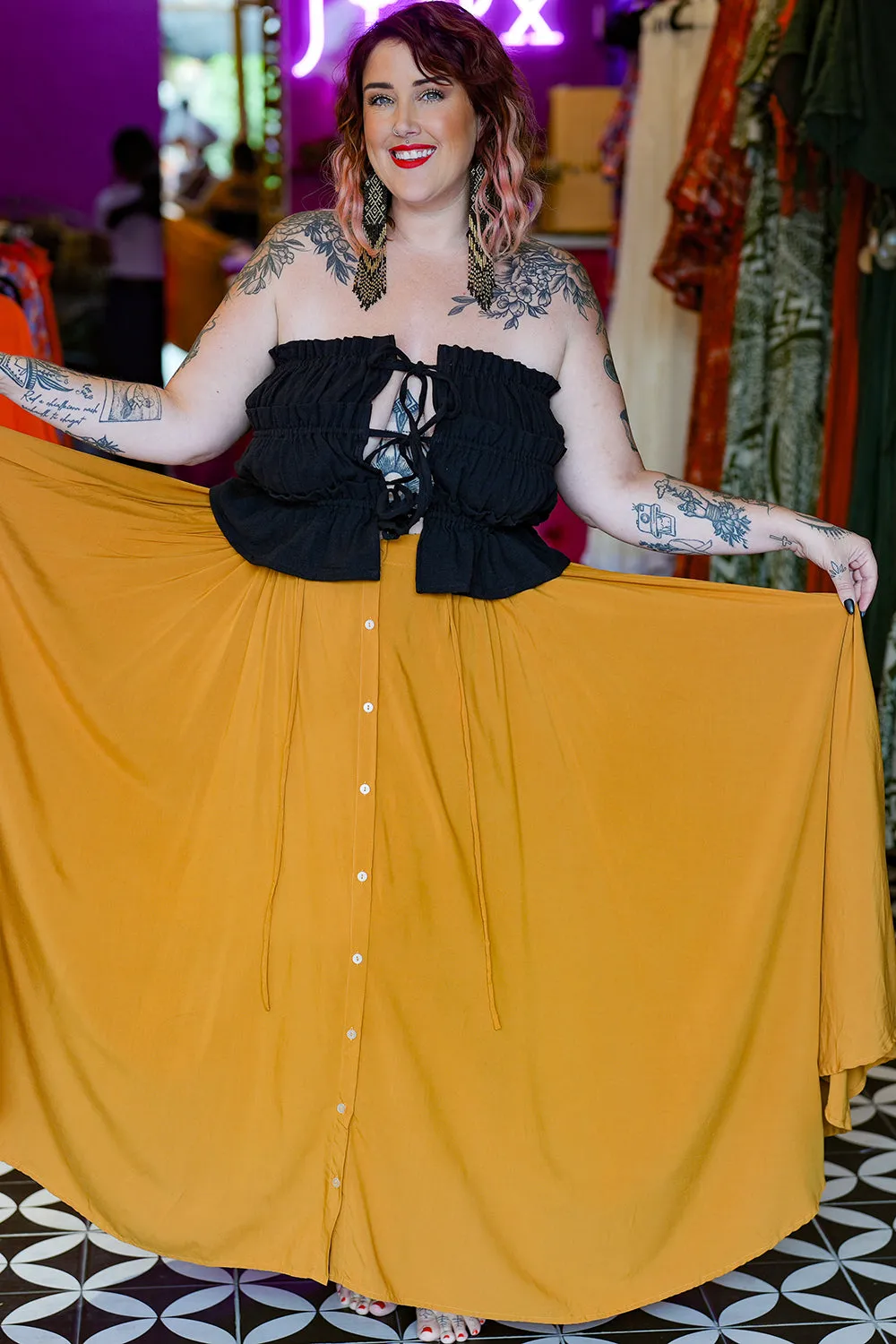 Fae Skirt - Mustard
