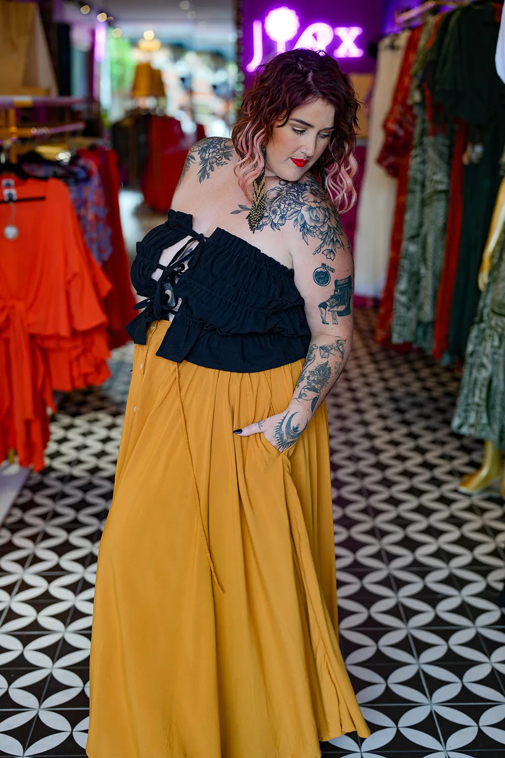 Fae Skirt - Mustard