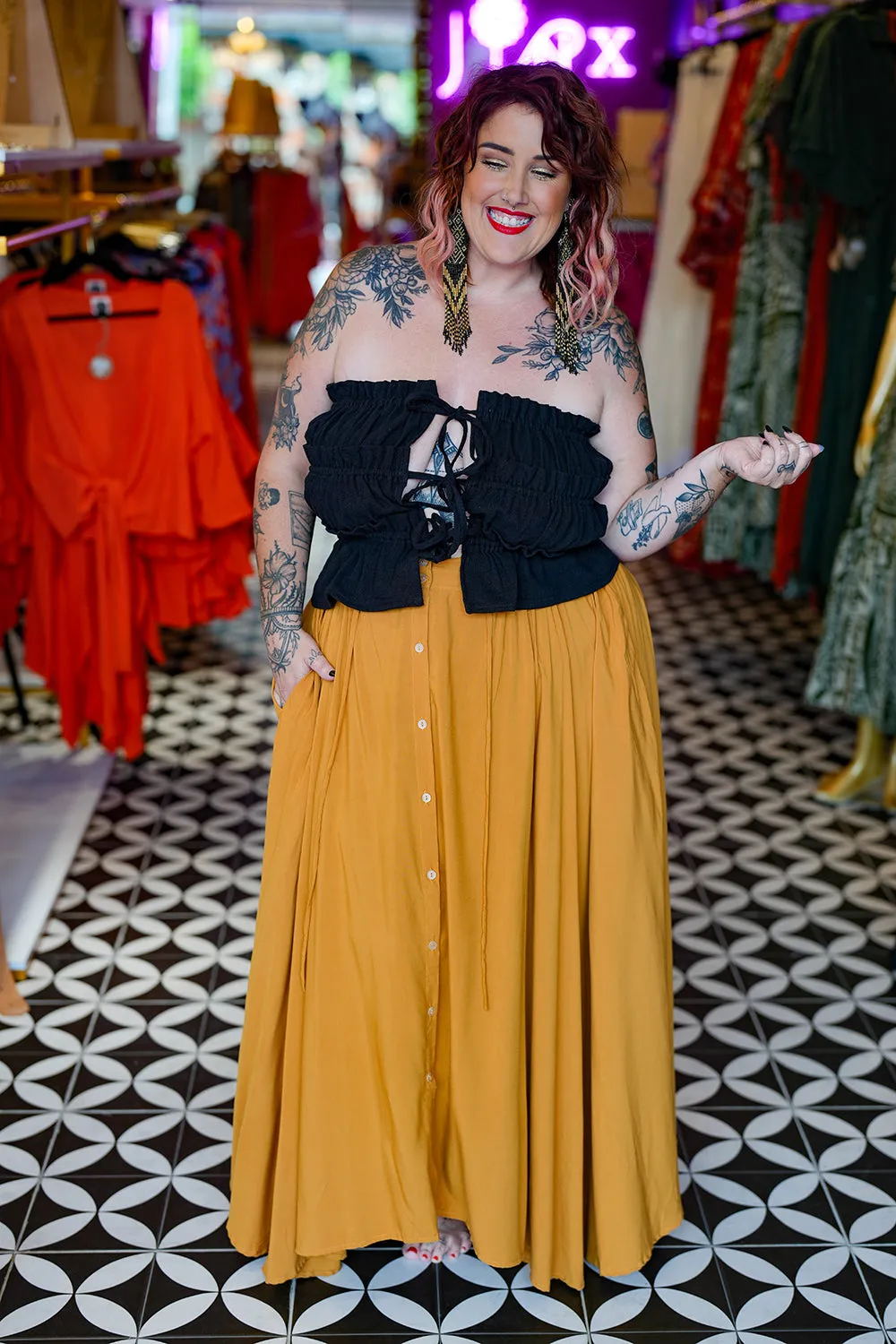 Fae Skirt - Mustard