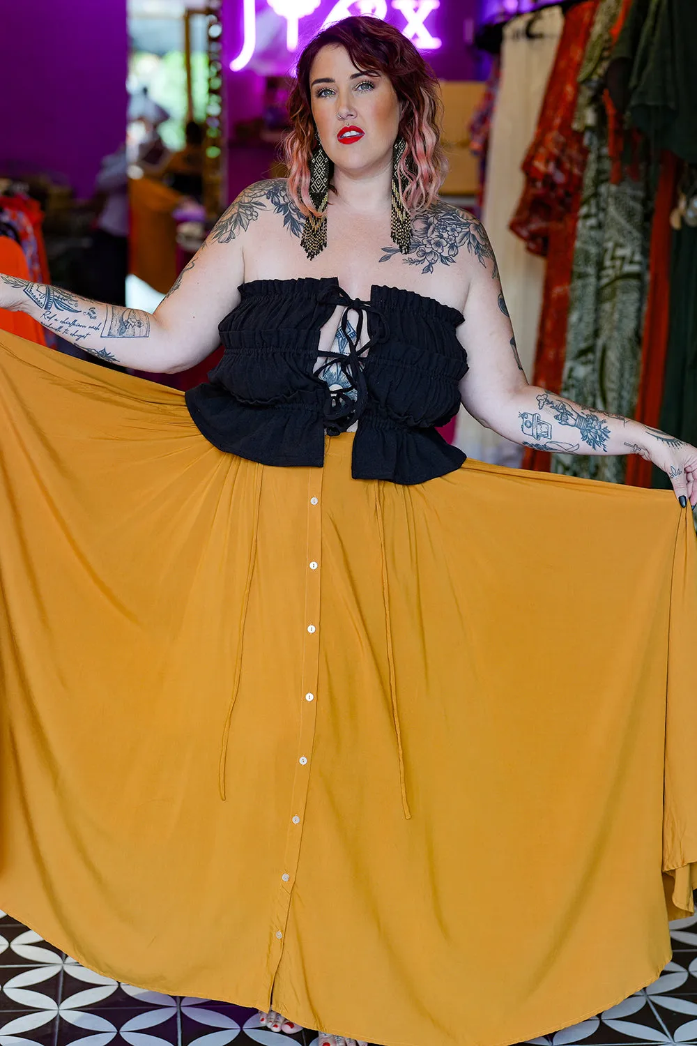 Fae Skirt - Mustard