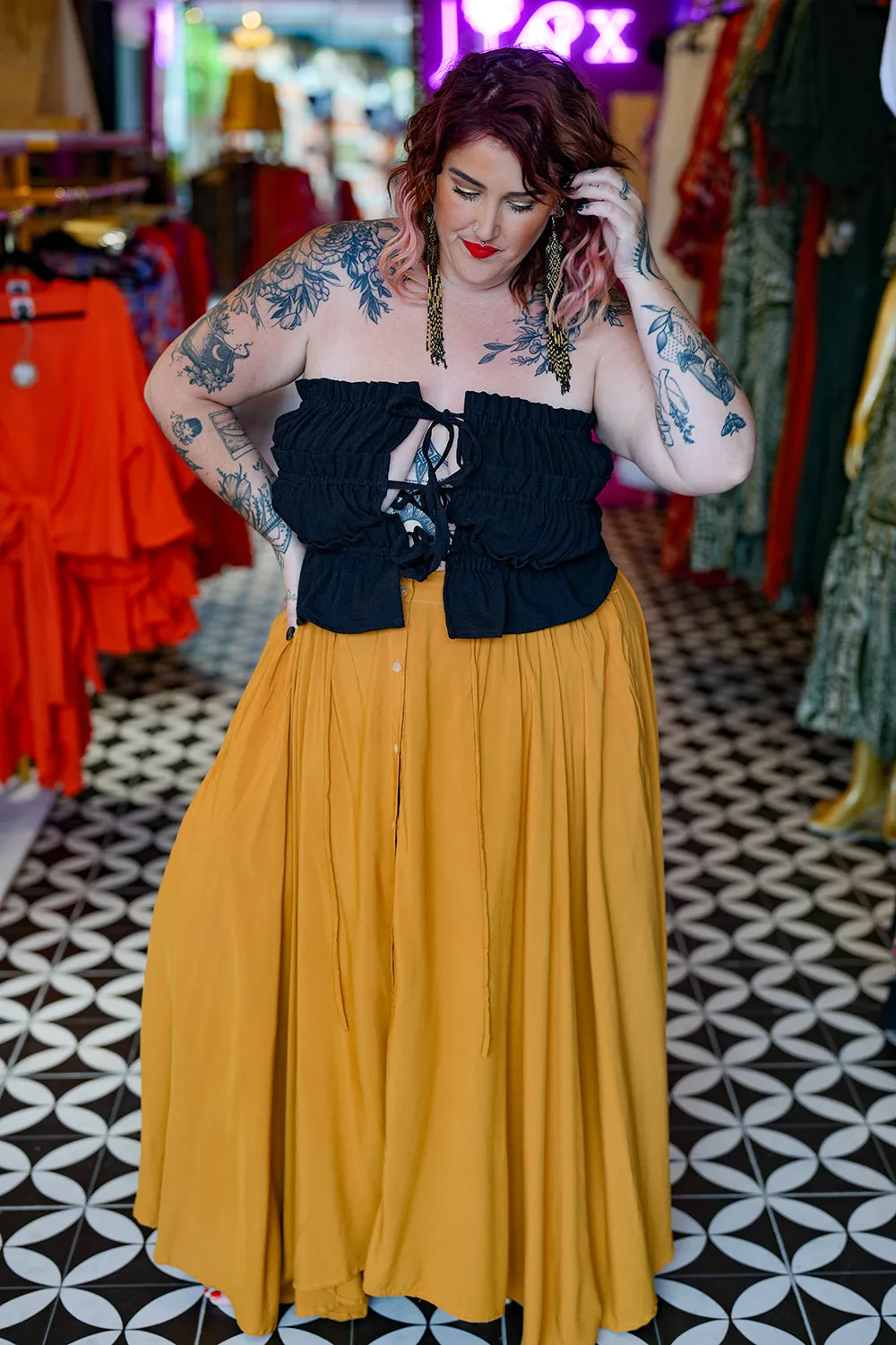 Fae Skirt - Mustard