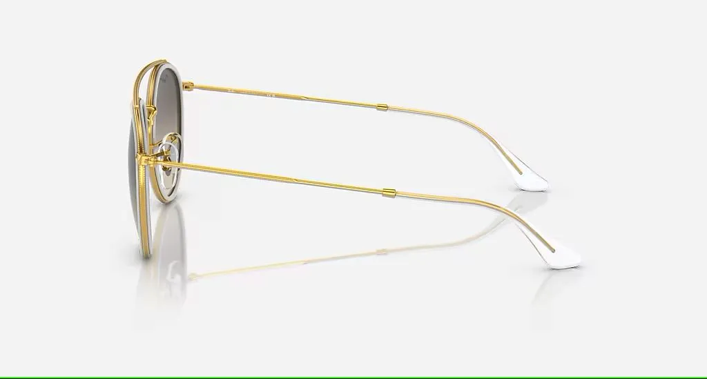 GAFAS DE SOL RAY BAN ROUND DOUBLE BRIDGE (DORADO/GRIS)