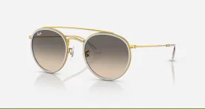 GAFAS DE SOL RAY BAN ROUND DOUBLE BRIDGE (DORADO/GRIS)