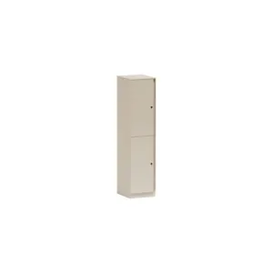 Great Openings 18" Double Locker - for Jacket, Shoes - Overall Size 65.9" x 18" - Beige - Metal