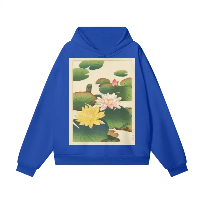 Heavyweight Hoodie With Ukiyo-e print 460GSM Oversized Fleece