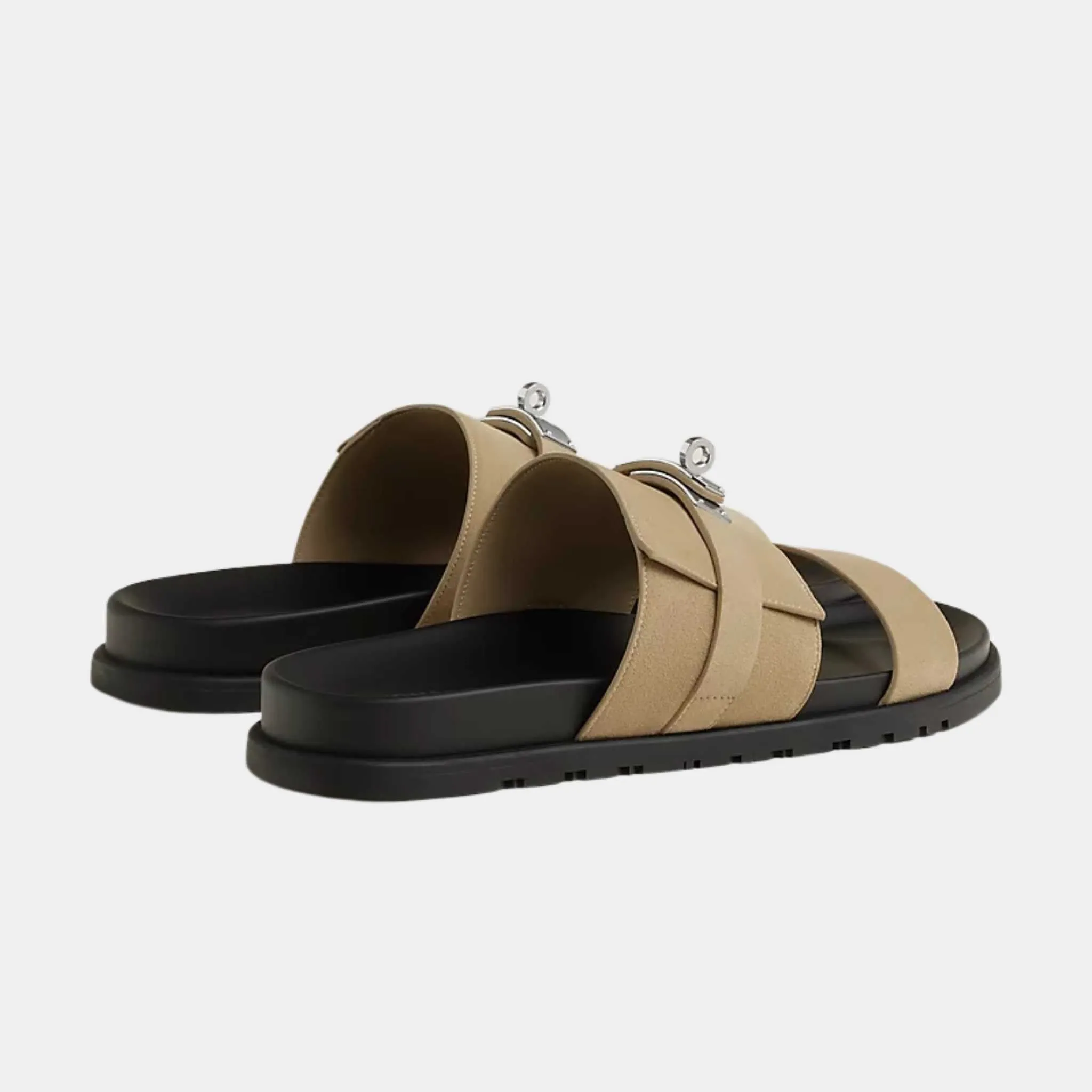 Hermes Jackson Sandals Biege Linen
