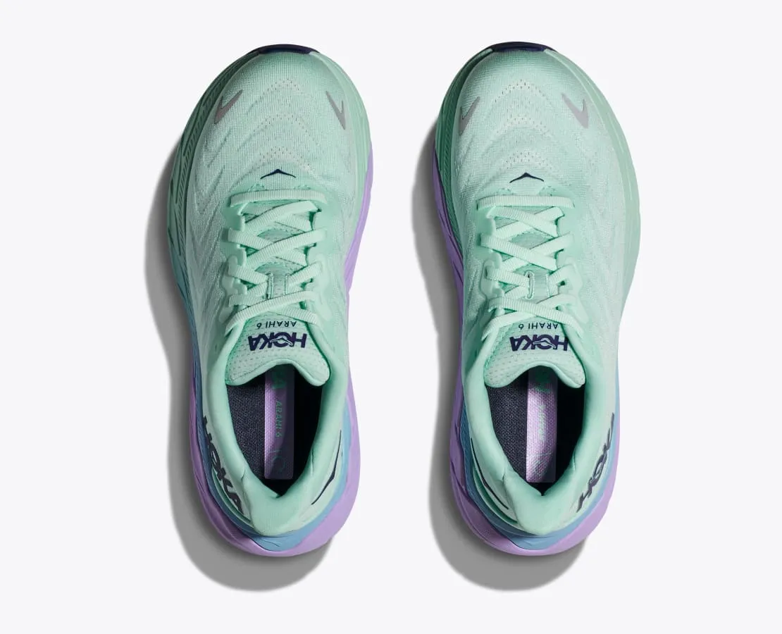 Hoka Womens Arahi 6- Sunlit Ocean/Lilac Mist (1123195-SOLM)