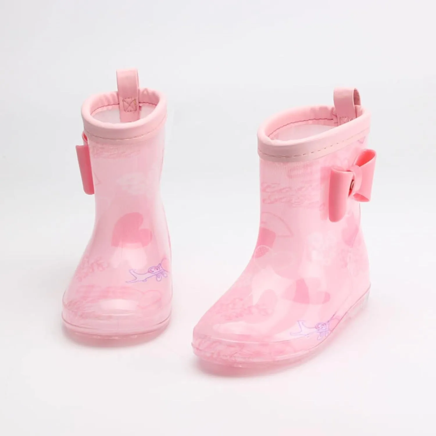 IWIHMIV Rain Boots for Boys Non-slip Waterproof Rain Boots Cartoon Rubber Rain Boots for Girls Lightweight Baby Rain Boots