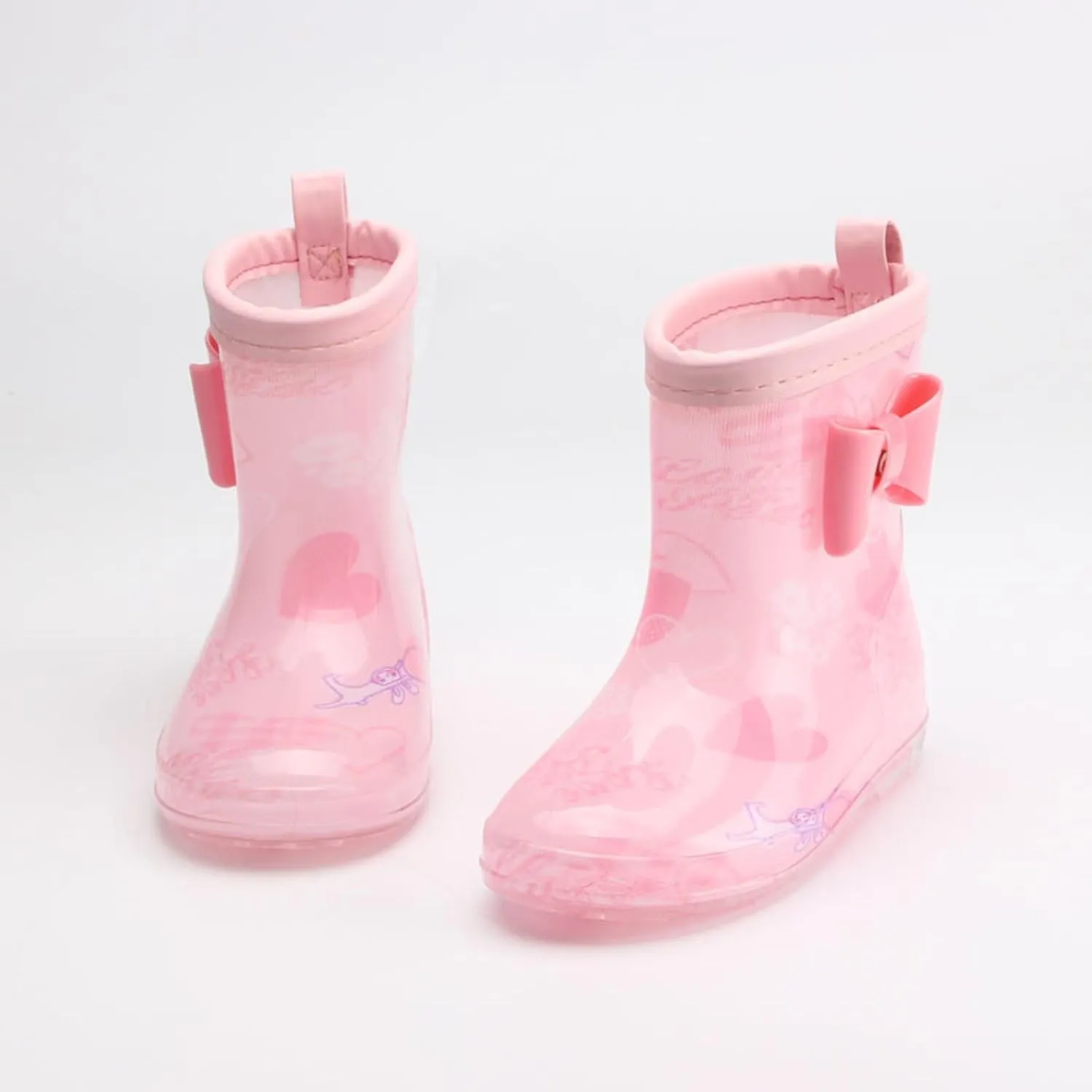 IWIHMIV Rain Boots for Boys Non-slip Waterproof Rain Boots Cartoon Rubber Rain Boots for Girls Lightweight Baby Rain Boots