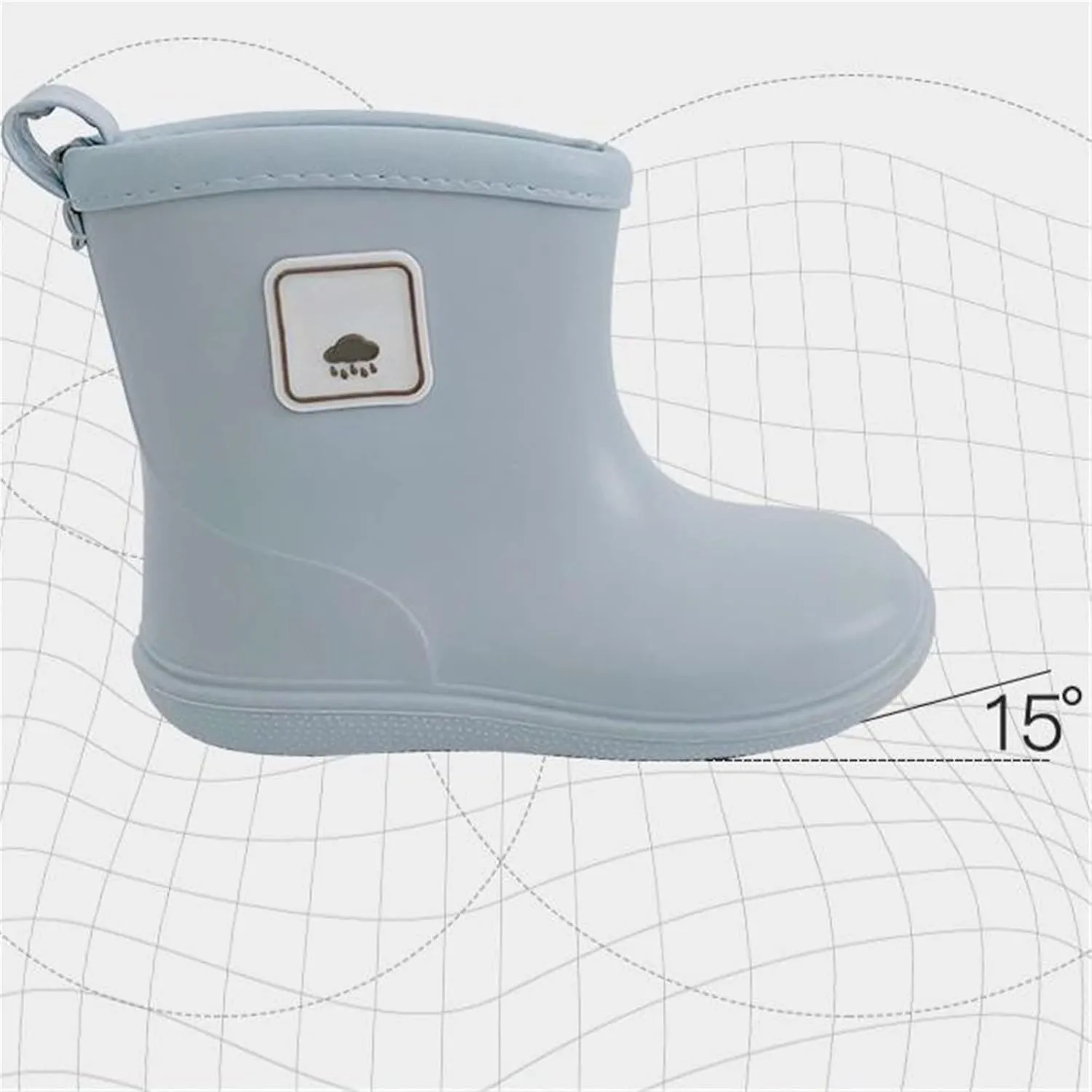IWIHMIV Toddler Waterproof Shoes Infant Rain Boots Rain Boots Girls Kids Rain Boots for Boys Girls Waterproof Toddler Rain Boots