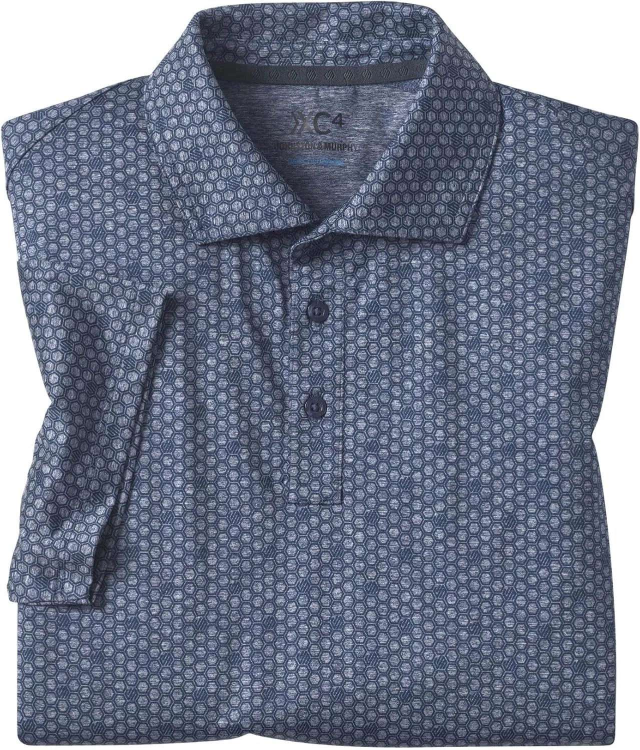 Johnston & Murphy Mens XC4 Performance Cool Degree Polo, Short Sleeve Active Collared Shirt for Men