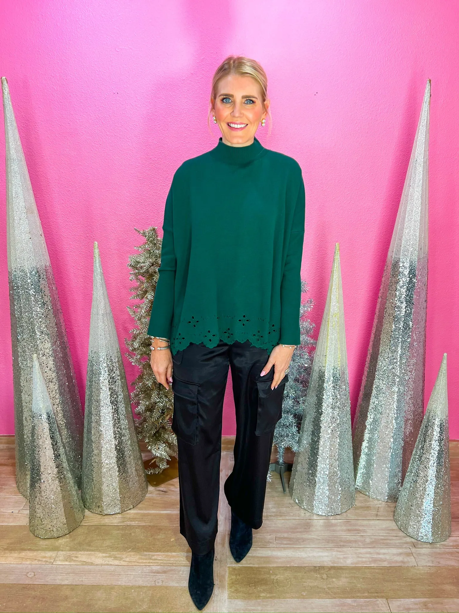Love Notes Sweater - Hunter Green