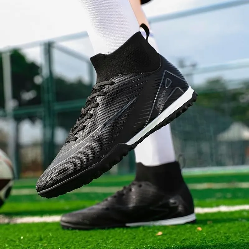 Mens Soccer Cleats Outdoor Lightweight High-Top Training Boots Ground Athletic Football Boots Soccer Shoes for Men/Women