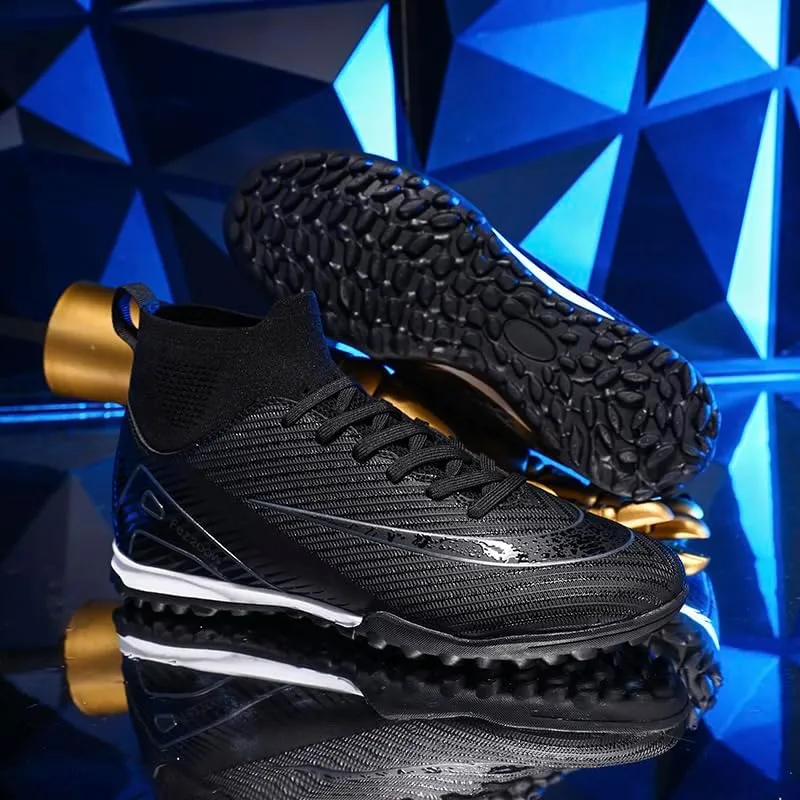 Mens Soccer Cleats Outdoor Lightweight High-Top Training Boots Ground Athletic Football Boots Soccer Shoes for Men/Women
