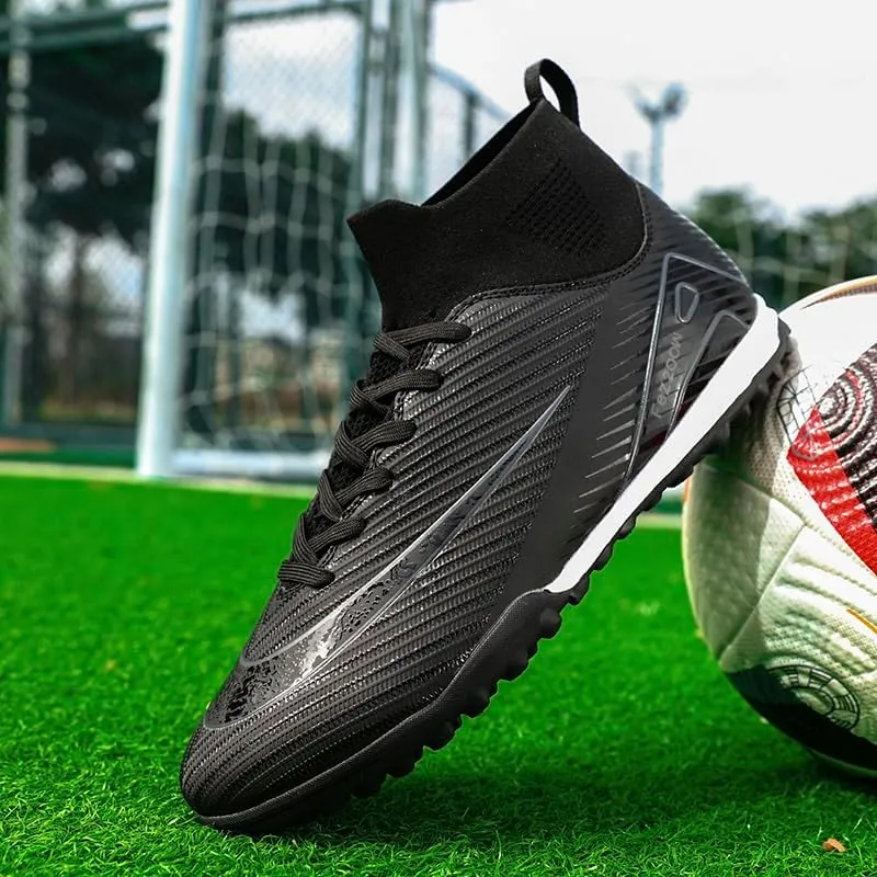 Mens Soccer Cleats Outdoor Lightweight High-Top Training Boots Ground Athletic Football Boots Soccer Shoes for Men/Women