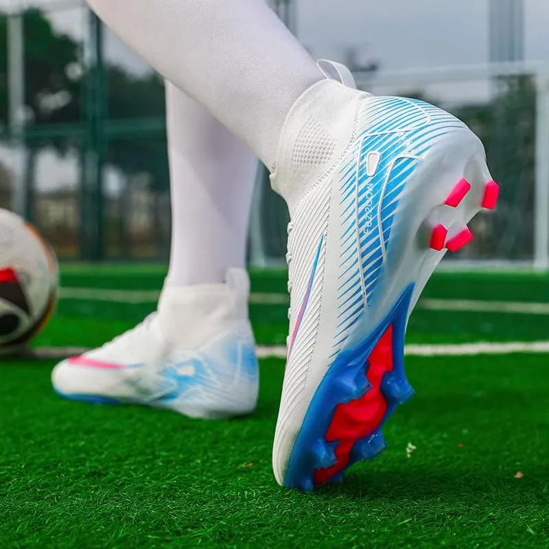 Men's Soccer Cleats Professional Football Boots High-Top Comfortable Breathable Outdoor Indoor Athletic Futsal Training Sneaker