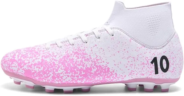 Men's Soccer Cleats Professional Football Boots High-Top Comfortable Breathable Outdoor Indoor Athletic Futsal Training Sneaker
