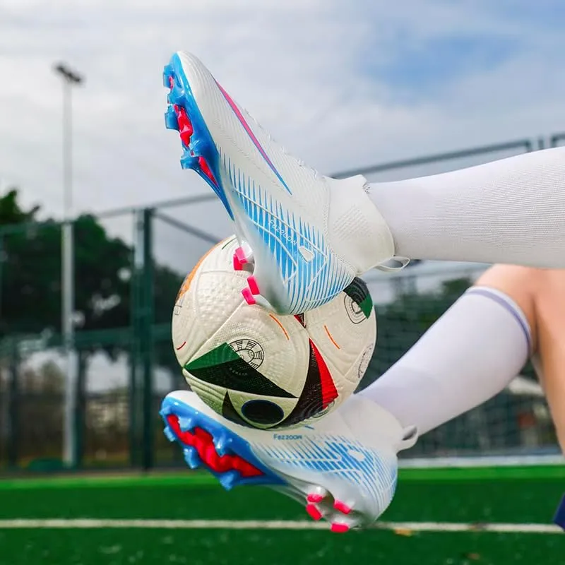 Men's Soccer Cleats Professional Football Boots High-Top Comfortable Breathable Outdoor Indoor Athletic Futsal Training Sneaker