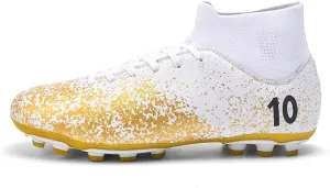 Men's Soccer Cleats Professional Football Boots High-Top Comfortable Breathable Outdoor Indoor Athletic Futsal Training Sneaker