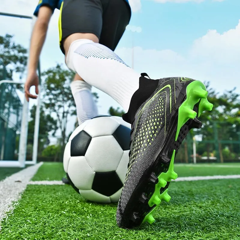 Men's Soccer Cleats Professional Football Boots High-Top Comfortable Breathable Outdoor Indoor Athletic Futsal Training Sneaker