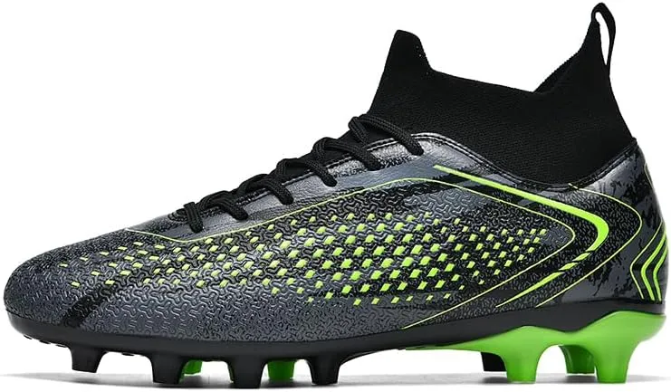 Men's Soccer Cleats Professional Football Boots High-Top Comfortable Breathable Outdoor Indoor Athletic Futsal Training Sneaker