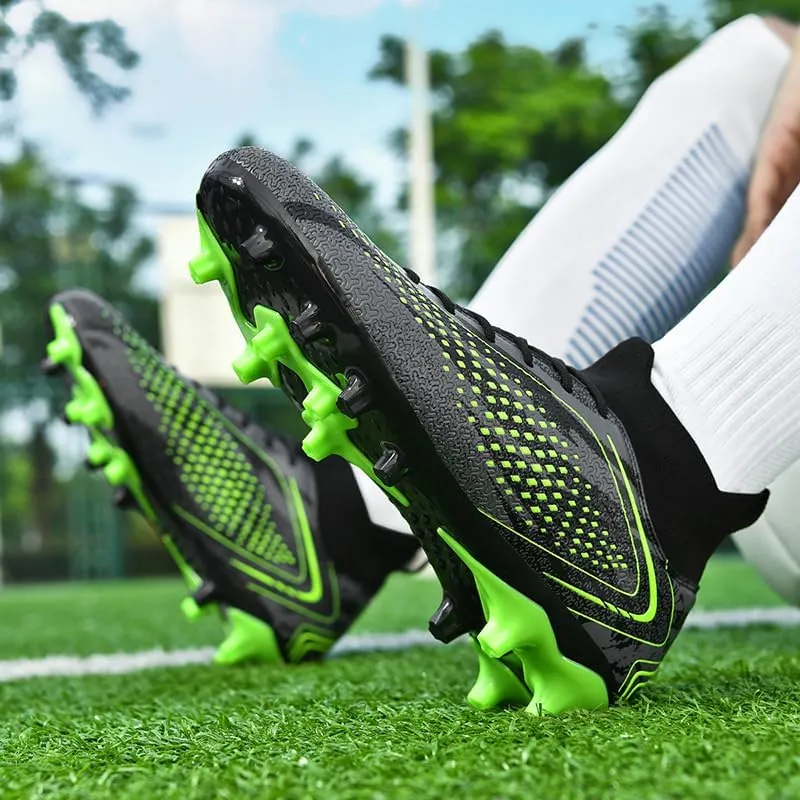 Men's Soccer Cleats Professional Football Boots High-Top Comfortable Breathable Outdoor Indoor Athletic Futsal Training Sneaker