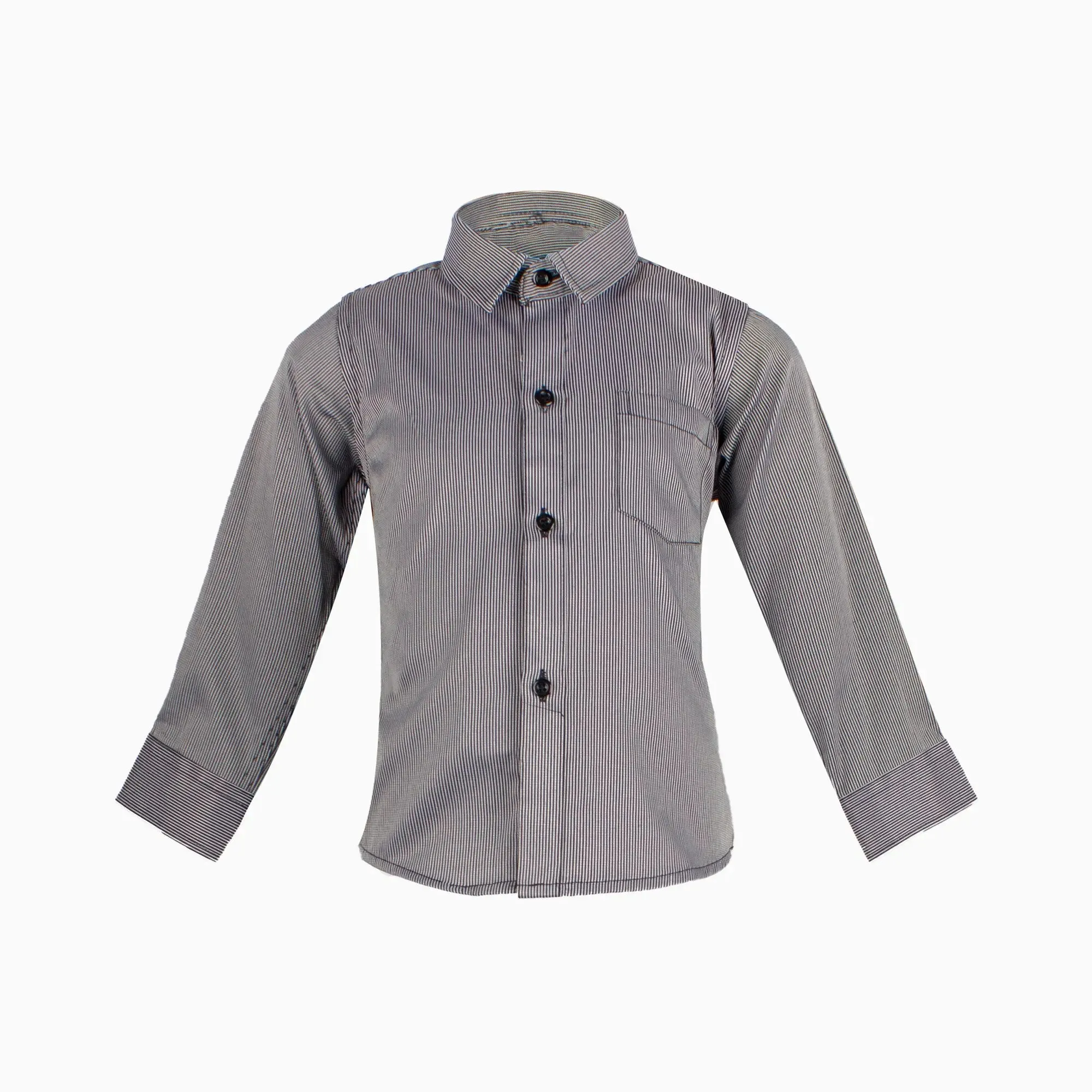 Pinstripe Black Shirt (3M-7Y)