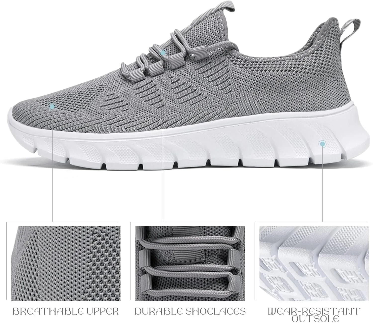 QIJGS Running Shoes for Men Gym Tennis Athletic Mesh Sneakers Lightweight Sports Fashion Workout Casual Shoes