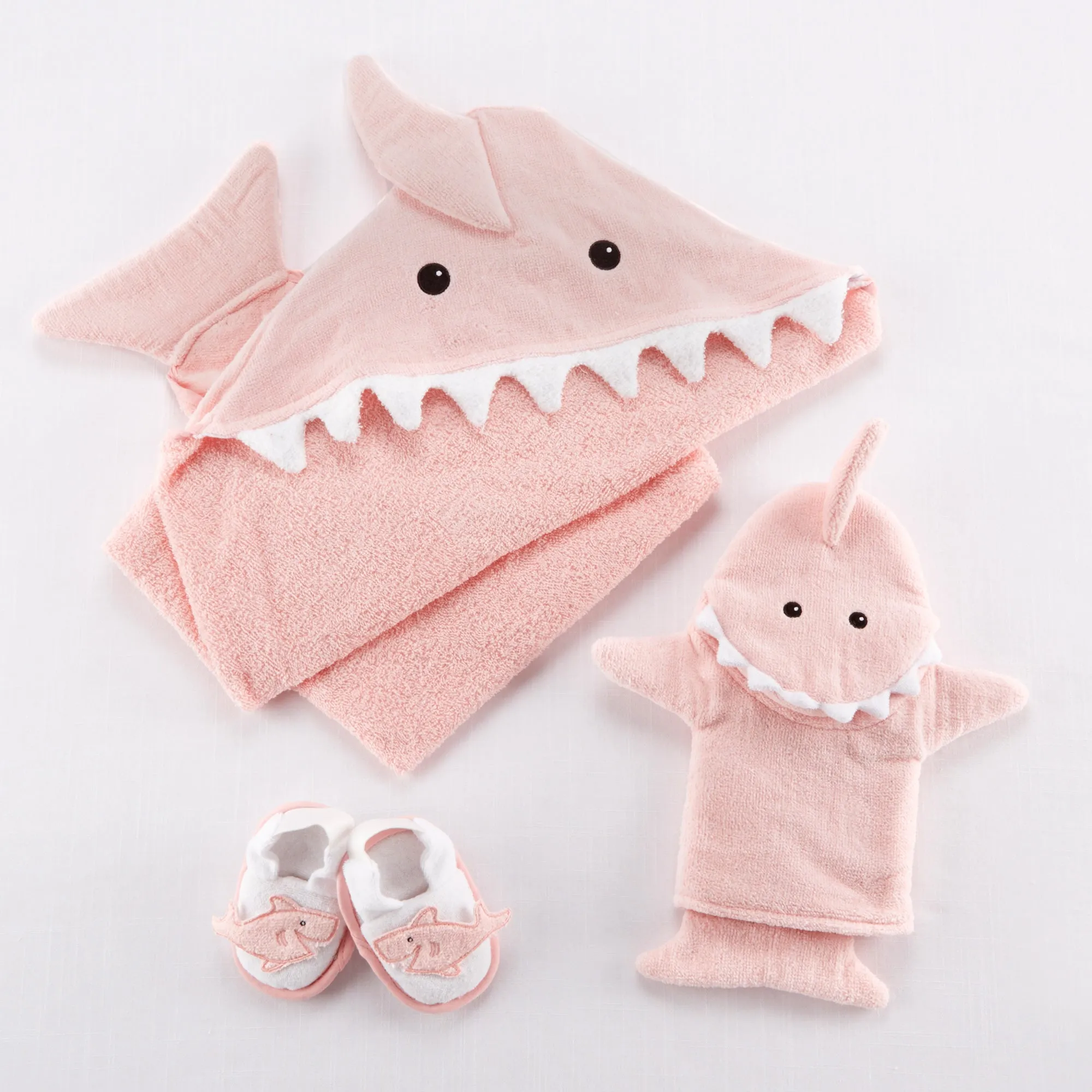 "Let the Fin Begin" 4-Piece Bath Gift Set (Pink)