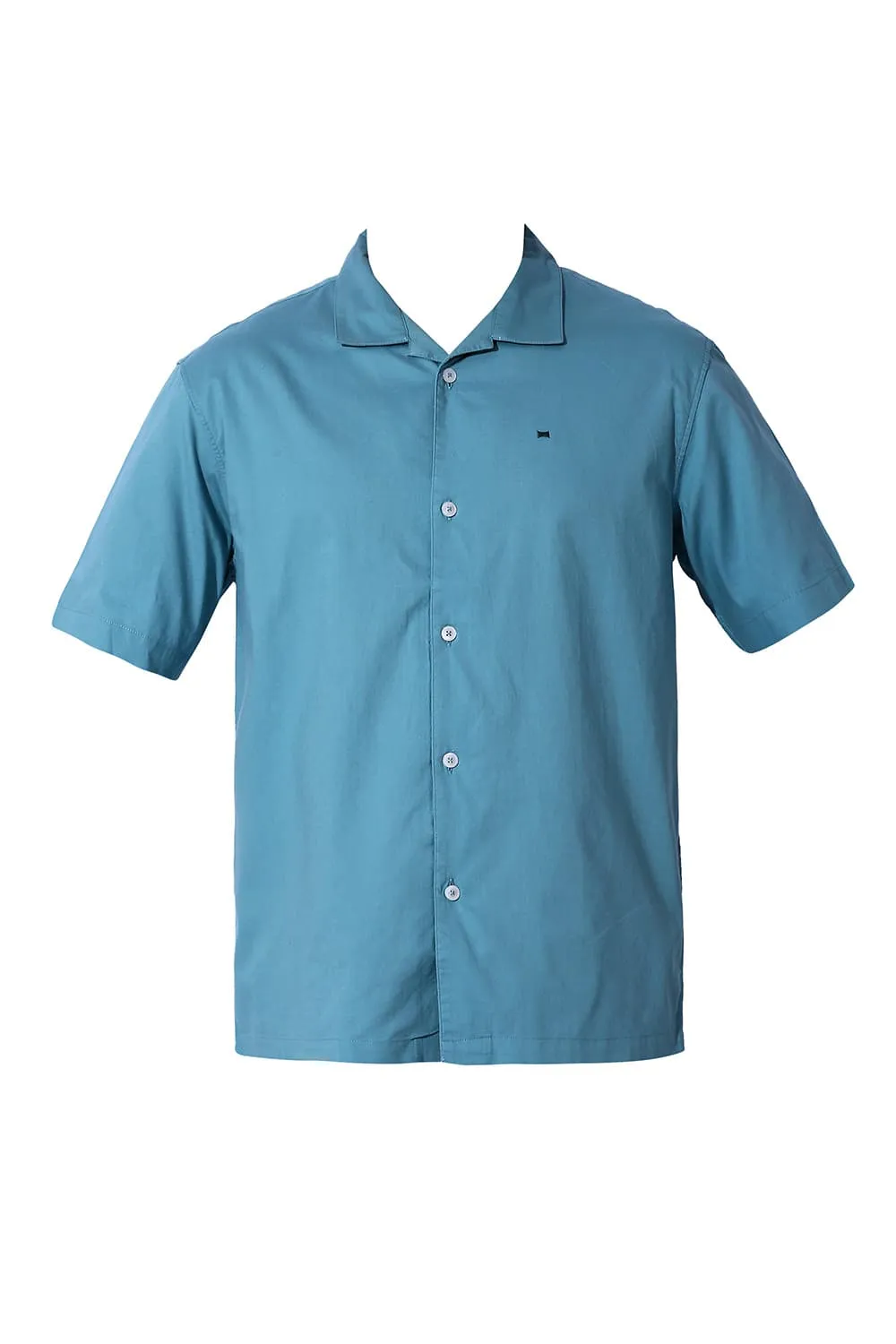 Relaxed Fit Cotton Oxford Halfsleeves Shirt
