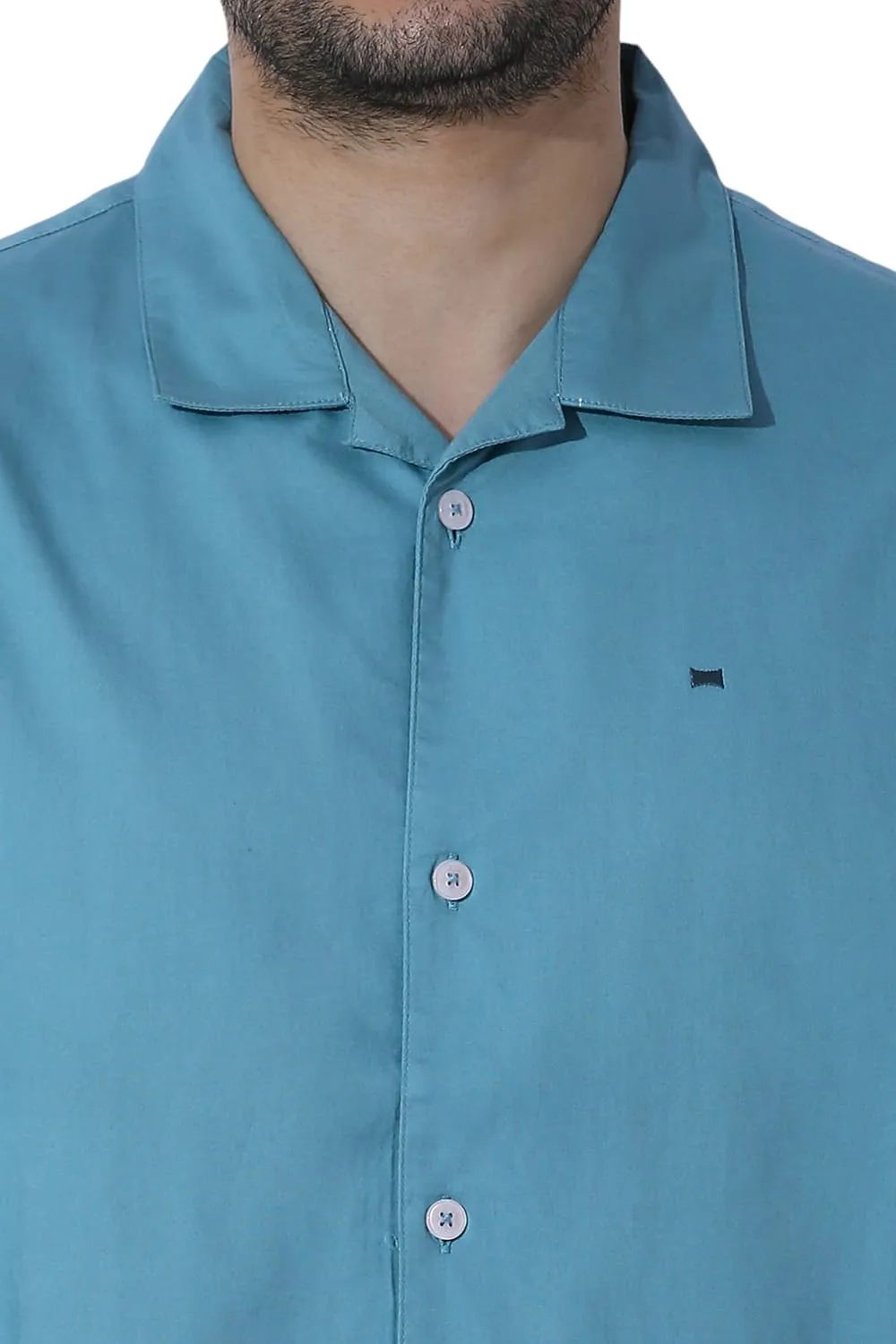 Relaxed Fit Cotton Oxford Halfsleeves Shirt