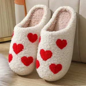 Size 8-8.5 Valentine’s Day Super Soft Plush Slippers