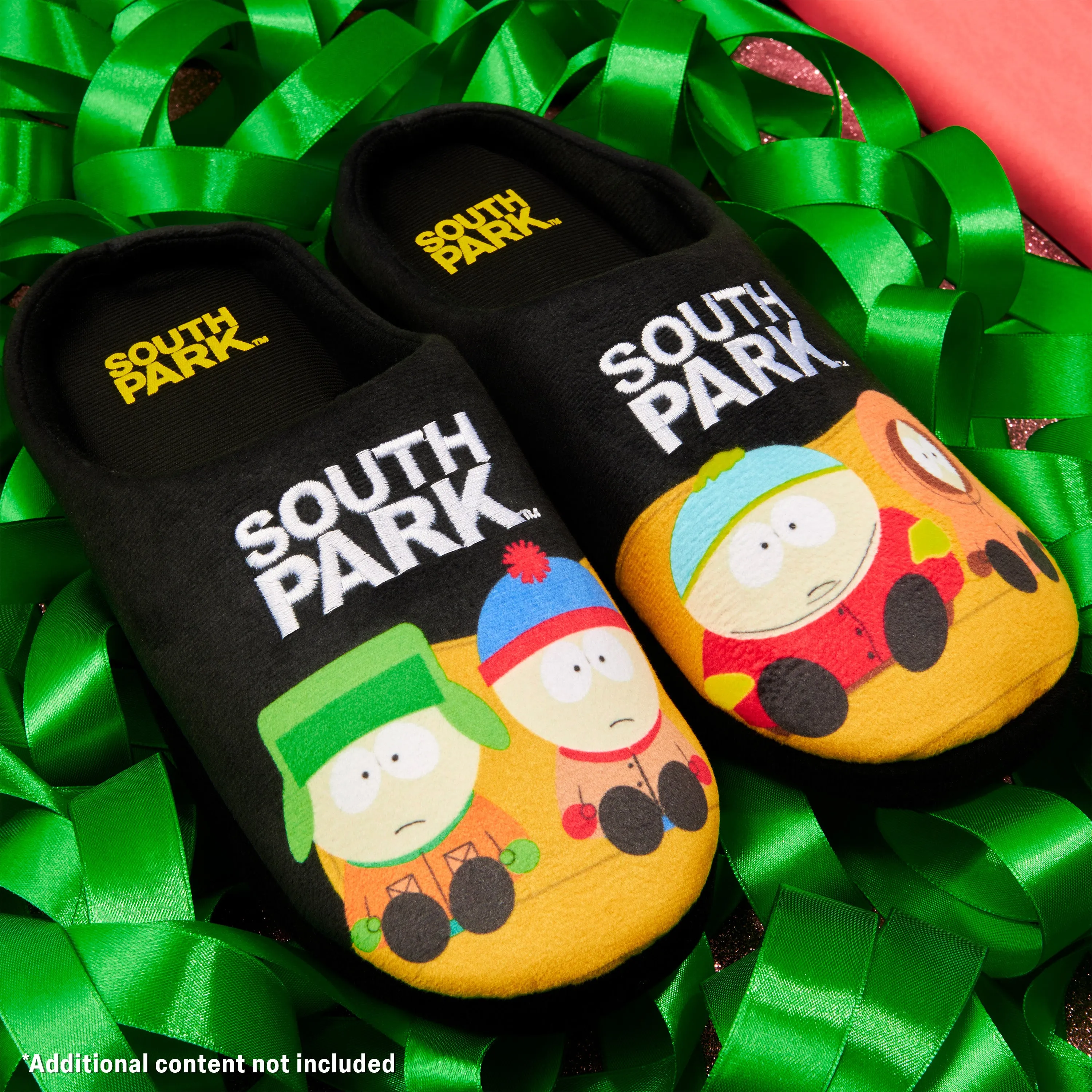 South Park Mens Mule Slippers, Non Slip Cosy